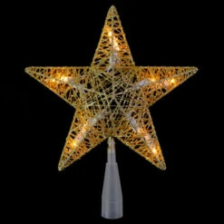 Northlight 9.5" Lighted 5 Point Gold Wire Star Christmas Tree Topper - Clear Lights 9 Northlight 9.5" Lighted 5 Point Gold Wire Star Christmas Tree Topper - Clear Lights -Christmas Decoration Store northlightct 74 861 107 3 77145.1588402834