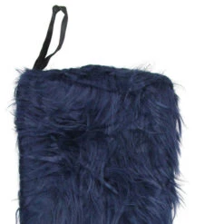 Northlight 17.5" Navy Blue Solid Soft Plush Christmas Stocking -Christmas Decoration Store northlighthm14720 22767.1636632924