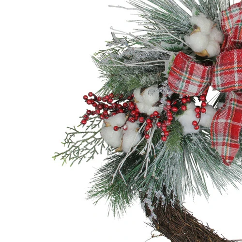 Northlight Holly Berry Red And Green Artificial Christmas Wreath - 24-Inch, Unlit 5 Northlight Holly Berry Red And Green Artificial Christmas Wreath - 24-Inch, Unlit - Image 3