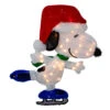 Northlight 24" White And Red Pre-Lit Skating Peanuts Snoopy Outdoor Christmas Decor - Clear Lights -Christmas Decoration Store northlightpw 86214 l2d 49670.1588415867
