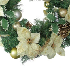 Northlight White And Green Pine Cone Artificial Christmas Wreath - 24-Inch, Unlit -Christmas Decoration Store northlights84829b 72973.1636808484