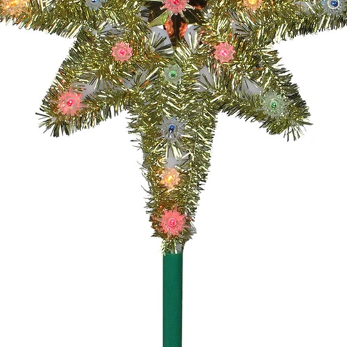 Northlight 21" Lighted Gold Star Of Bethlehem Christmas Tree Topper - Multicolor Lights 5 Northlight 21" Lighted Gold Star Of Bethlehem Christmas Tree Topper - Multicolor Lights - Image 3