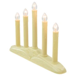 Northlight 14.5" Ivory 5-Lights Christmas Chandelier On Holly Berry And Bell Base Candle Lamp -Christmas Decoration Store northllight ys15771 2updated 05860.1667338305