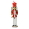 Northlight 14" Red And White Wooden Christmas Nutcracker With Horn -Christmas Decoration Store nutcrackerfactory 97187 50120.1665519667