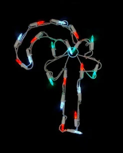 Northlight 12" Battery Operated LED Candy Cane Christmas Window Silhouette Decoration