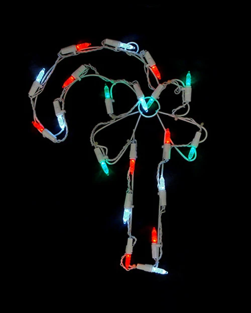 Northlight 12" Battery Operated LED Candy Cane Christmas Window Silhouette Decoration 3 Northlight 12" Battery Operated LED Candy Cane Christmas Window Silhouette Decoration