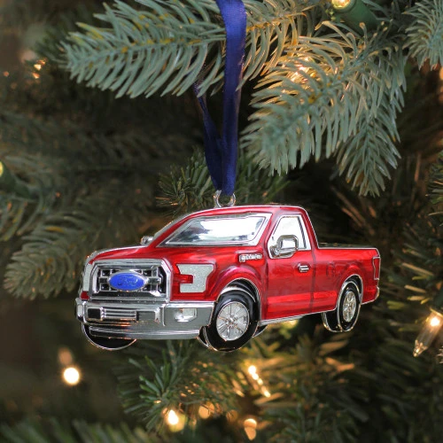 Northlight 4" Red Ford F-150 Pick Up Truck Christmas Ornament 5 Northlight 4" Red Ford F-150 Pick Up Truck Christmas Ornament - Image 3