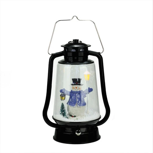 Northlight 13.5" Black Lighted Musical Snowman Snowing Christmas Table Top Lantern 3 Northlight 13.5" Black Lighted Musical Snowman Snowing Christmas Table Top Lantern