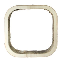 Northlight 13.5" Ivory And Brown Rustic Wood Bark Square Tabletop Decor