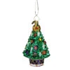 5.5" Green And White Candle Lighted Greenery Glass Christmas Tree Ornament 2 5.5" Green And White Candle Lighted Greenery Glass Christmas Tree Ornament -Christmas Decoration Store radko 1019380 39370.1588362691