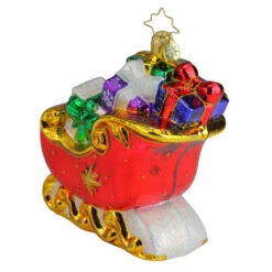 Christopher Radko Sleigh Full Of Delights Glass Christmas Ornament 1019907 9 Christopher Radko Sleigh Full Of Delights Glass Christmas Ornament 1019907 -Christmas Decoration Store radko 1019907 4 47128.1588414387