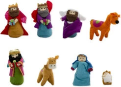 Pack Of 8 Red And Purple Plush Christmas Nativity Figurines 5.5" 6 Pack Of 8 Red And Purple Plush Christmas Nativity Figurines 5.5" -Christmas Decoration Store raz 3129437 02 96912.1599268856