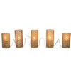 Set Of 5 Gold Mercury Glass Flameless Christmas Candle Lights -Christmas Decoration Store raz 3416151 1 79025.1588353555