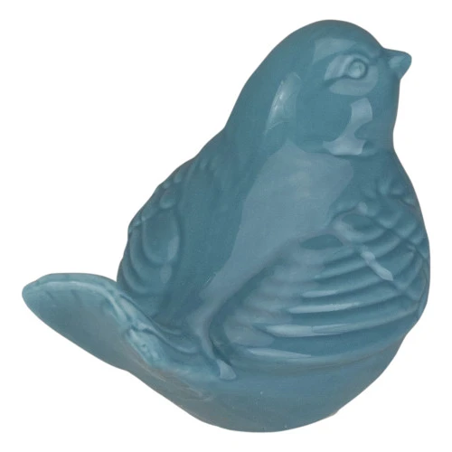 5.5" Pastel Blue Tabletop Bird Figurine 6 5.5" Pastel Blue Tabletop Bird Figurine - Image 4
