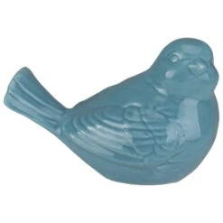 5.5" Pastel Blue Tabletop Bird Figurine