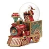 7.5” Musical Santa Red Train Glitter Dome -Christmas Decoration Store rinc132889 24622.1588400761