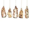 Roman 5-Piece White And Gold Glass Ornament Nativity Set - 5.5" 2 Roman 5-Piece White And Gold Glass Ornament Nativity Set - 5.5" -Christmas Decoration Store rinc 132224 50420.1588349439