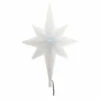 12' Lighted Blue And White Color-Changing Glitter Star Christmas Tree Topper
