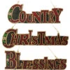 Kurt Adler Set Of 3 Red "CHRISTMAS", "COUNTRY" And "BLESSINGS" Sign Holiday Ornaments 10" -Christmas Decoration Store rjky5jrclao6hqdkifyl3ytlgiq1q9gj 04047.1588358929