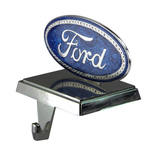 Northlight 5" Blue And Silver Officially Licensed Iconic Ford Logo Christmas Stocking Holder 4 Northlight 5" Blue And Silver Officially Licensed Iconic Ford Logo Christmas Stocking Holder - Image 2