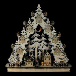 Roman 18.75” LED Cut Woodland Town In A Tree Christmas Tabletop Decor 7 Roman 18.75” LED Cut Woodland Town In A Tree Christmas Tabletop Decor -Christmas Decoration Store roman20131465 3 88653.1587644956