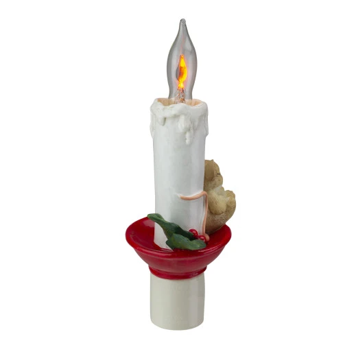 Roman 7" Sleeping Mouse In Teacup With Candle Christmas Night Light 4 Roman 7" Sleeping Mouse In Teacup With Candle Christmas Night Light - Image 2