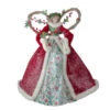 Roman Set Of 2 Beige And Red Holly Floral Dress Angel Christmas Tree Toppers 17" -Christmas Decoration Store roman 132036 a 35160.1588405989