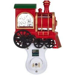 Roman 6.5" Red, Green And Gold Glitter Bubble Lamp Christmas Train Night Light -Christmas Decoration Store roman 160166 4 31820.1588415778