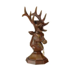 Roman 9" Brown Deer Bust Taper Candle Holder With Amber Crystal 6 Roman 9" Brown Deer Bust Taper Candle Holder With Amber Crystal -Christmas Decoration Store roman 31270 1 64387.1588359249