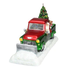 Roman 11" Green And Red Musical LED Lighted Polar Plowing Truck With Santa Claus Decoration 6 Roman 11" Green And Red Musical LED Lighted Polar Plowing Truck With Santa Claus Decoration -Christmas Decoration Store roman 32304 1 34113.1588406557