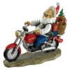 18" Biker Santa Hand Painted Outdoor Garden Statue -Christmas Decoration Store santabike 1 10483.1588362721