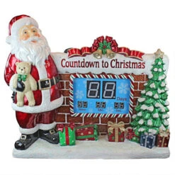 41" Countdown To Christmas Santa's Digital Sculpture