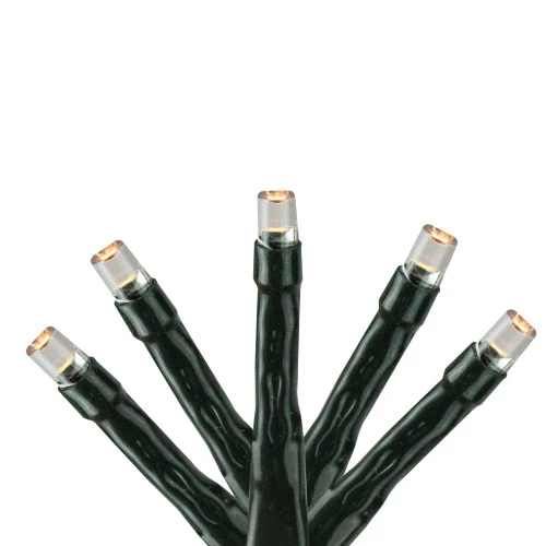 283 Warm Clear LED 8-Function Twinkle Christmas Lights - 17 Ft Green Wire 3 283 Warm Clear LED 8-Function Twinkle Christmas Lights - 17 Ft Green Wire