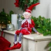 20" Silver And Red Velvet Stardust Elf With Jingle Bells -Christmas Decoration Store select xn447 20 rsv 5 68915.1588415798