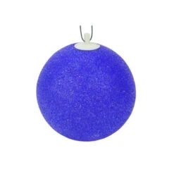 Sienna 7" Blue Shimmering Sphere Mini Ball Outdoor Decorative Patio Christmas Light - 12 Ft Green Wire -Christmas Decoration Store sienna 6540v118 3 98983.1599786480