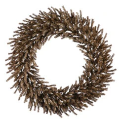 Sparkling Chocolate Brown Artificial Christmas Wreath - 30-Inch, Unlit