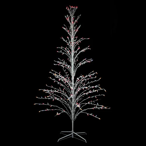 Northlight 6' White Cascade Twig Tree Christmas Outdoor Decoration - Multi Lights 4 Northlight 6' White Cascade Twig Tree Christmas Outdoor Decoration - Multi Lights - Image 2