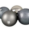 Northlight 4ct Pewter Gray Shatterproof 4-Finish Christmas Ball Ornaments 6" (150mm) 1 Northlight 4ct Pewter Gray Shatterproof 4-Finish Christmas Ball Ornaments 6" (150mm) -Christmas Decoration Store uasjbi6sy8p089mkewrwy8fvb3pqxuci 45497.1588369479