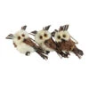 Northlight Set 3 Sisal And Twig Owl Christmas Ornaments, 3.5"