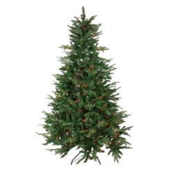9' Pre-Lit Full Grantwood Pine Artificial Christmas Tree - Multicolor Lights