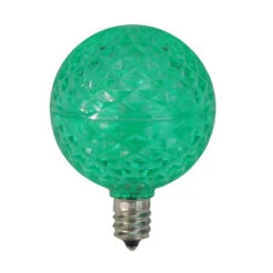 Club Pack Of 25 Green LED G50 Christmas Replacement Bulbs - E12 Base