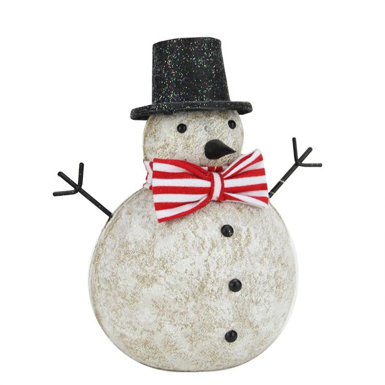Roman 8.25" Red And White Glitter Snowman With Top Hat And Bow Tie Christmas Table Top Figure 3 Roman 8.25" Red And White Glitter Snowman With Top Hat And Bow Tie Christmas Table Top Figure