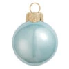 28ct Blue Pearl Glass Christmas Ball Ornaments 2" (50mm)