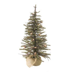 Northlight 4' Pre-lit Potted Twig Slim Artificial Christmas Tree - Warm Clear Lights