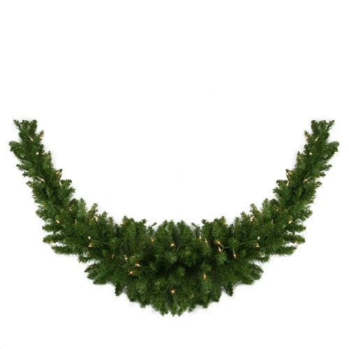 Northlight 60" Pre-Lit Eastern Pine Artificial Christmas Swag - Clear Lights 3 Northlight 60" Pre-Lit Eastern Pine Artificial Christmas Swag - Clear Lights