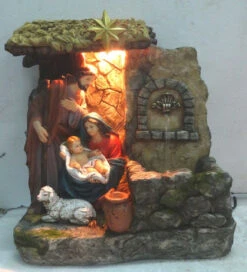 Northlight 14" Brown And Gray Holy Family Religious Nativity Fountain With Lamp Tabletop Christmas Decoration -Christmas Decoration Store ygcgkwtscnkyrp8ii2vwvtvpkuham7sg 94868.1588362611