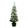 Northlight 3.5' Pre-Lit Potted Flocked Green Tinsel Artificial Christmas Tree - Clear Lights -Christmas Decoration Store yl1tg4zzxrwgba7fejjuvi6kfof6vgrc 22433.1588411291