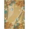 3' X 5' Brown And Blue Coral Waves Themed Rectangular Area Throw Rug -Christmas Decoration Store yxzjoisfqut4lwc1wwenrb3xp3rfagql 55964.1588355761