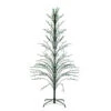 Northlight 4' Pre-Lit Green Slim Profile Cascade Twig Christmas Tree - Green Lights